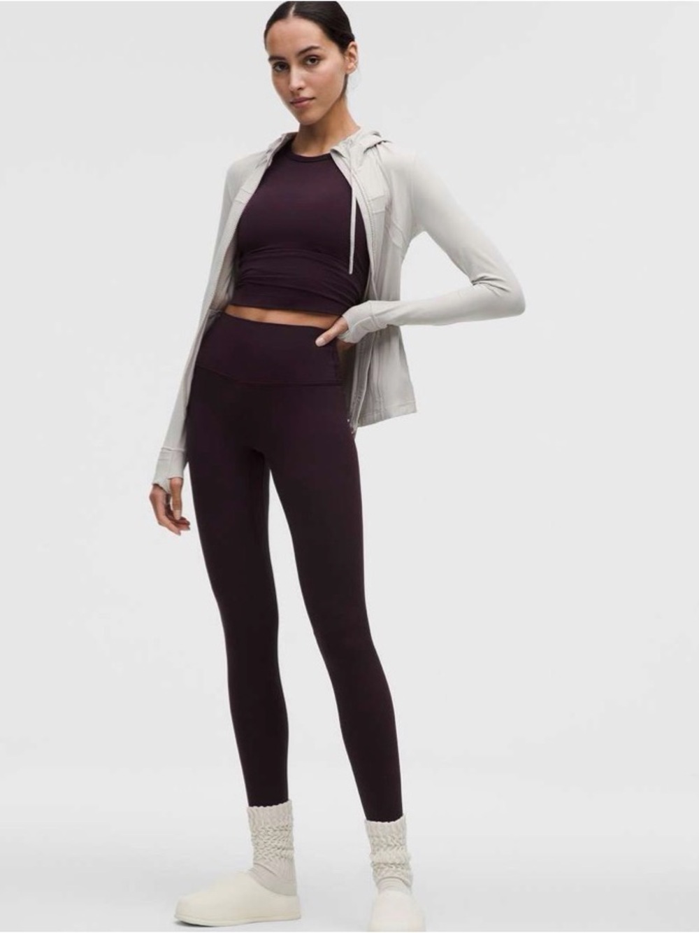 NWT lululemon Align High-Rise Pant 28” Black Plum Size 10